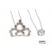 12 Piece Hair Stick Set - Jeweled Crown & a Solitary Crystal - CS-MCS0081